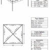 15x15 Standard Diagram 15x15 Standard Hip End Frame Tent