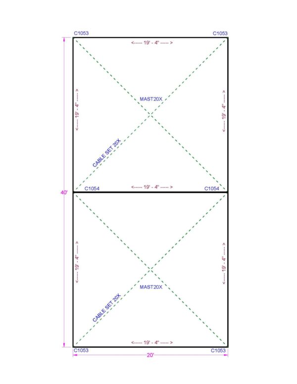 20x40 Quick Peak Tent