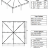 30x30 Standard Diagram 30x30 Standard Hip End Frame Tent
