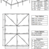 30x40 Standard Diagram 30x45 Standard Hip End Frame Tent