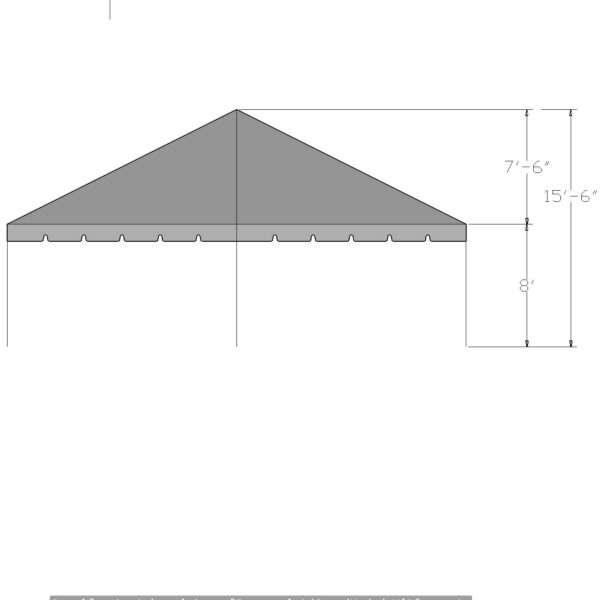 30x45 Standard Hip End Frame Tent