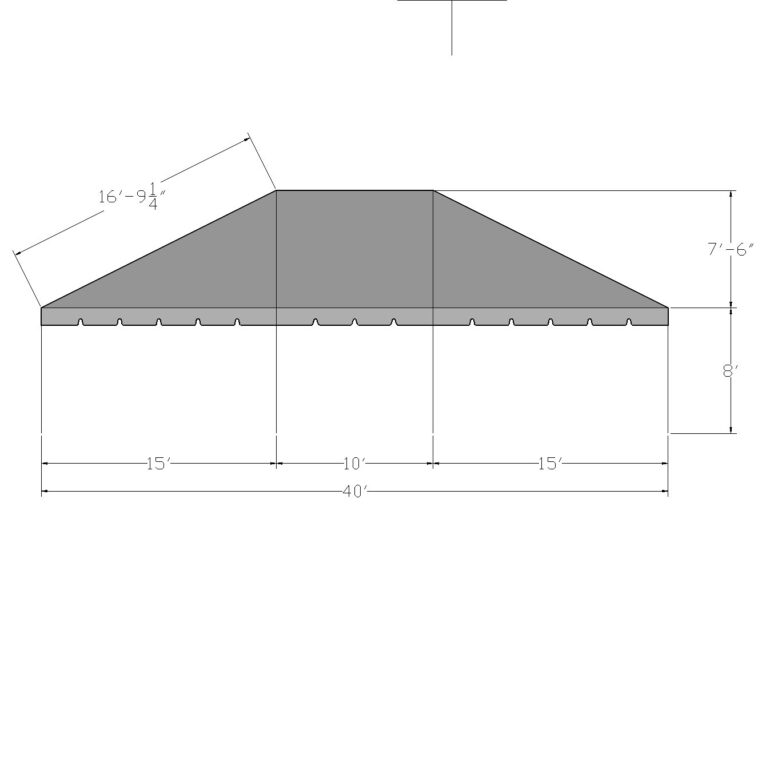 30x45 Complete Frame Tent - Image 3