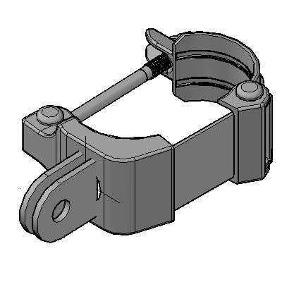 400x400_C1071-D-C Quick Clamp Snap One Way D Tube Quick Clamp Snap One way D-Tube