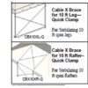 Cable X Brace for Legs or Rafter