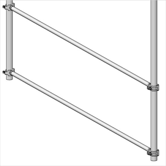 Bally Rail 10 ft Set - Steel QC-A
