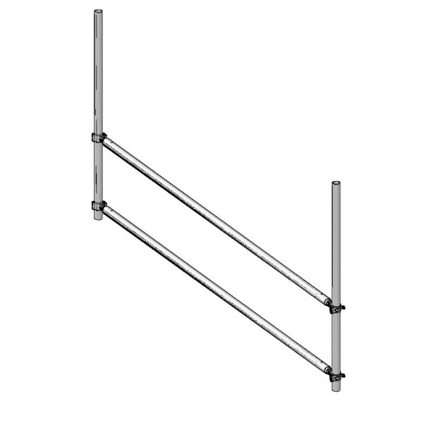 BallyRail-Aluminum QuickClamp Assy Bally Rail Set 36 in. x 10 ft. Alum. Pole