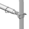 BallyRail-Aluminum QuickClamp-D Bally Rail Set 36 in. x 15 ft. Alum. Pole