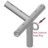 C1003 Side Tee with Rope Ring-Layout1 Eyebolt 2" x 1" For Tent Fittings (Metric thread 12 x 23 mm) Galvanized