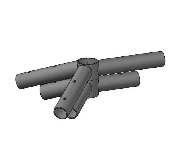 C1004-D Double Tube 3 Way Crown