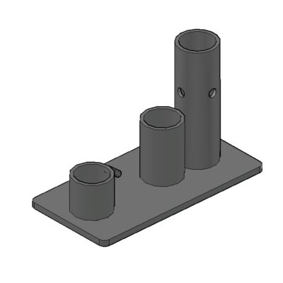 C1011-QD-Base Plate - Tension Double Tube - A C1011-QD-Base Plate - Tension Double Tube - A