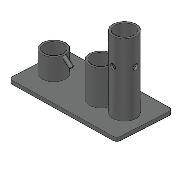 C1011-QD-Base Plate - Tension Double Tube - B