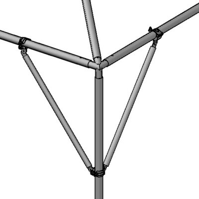 Corner Leg Brace 2" Quick Clamp