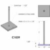 1039 Specialized base plate for backdrop 1039 Specialized base plate for backdrop