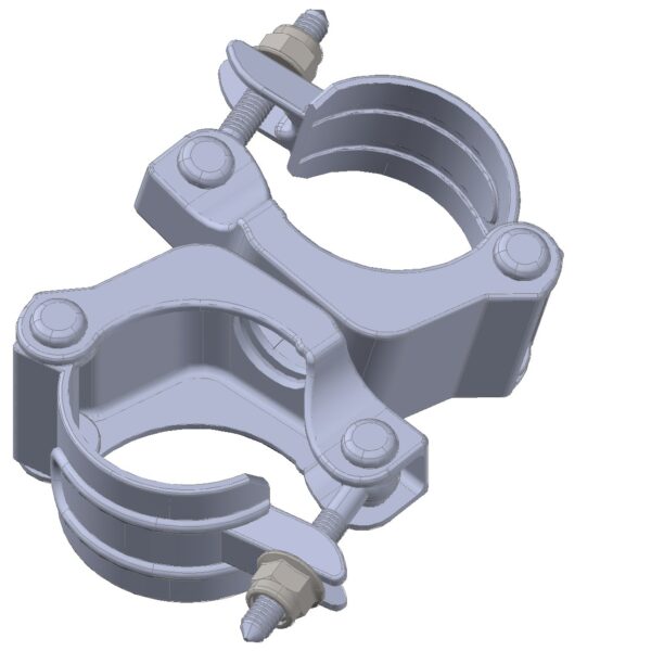 C1043 - Flexible Pole Clamp - Swivel - D Flexible Pole Clamp - Swivel
