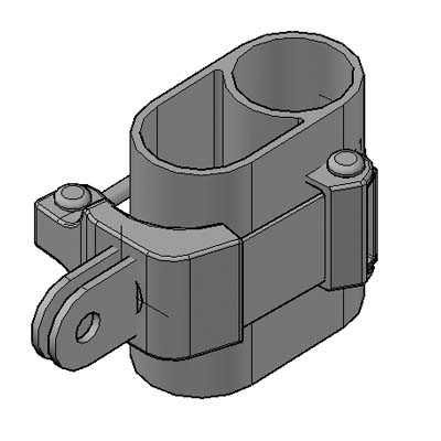 C1071-D-B Quick Clamp Snap One Way D-Tube Quick Clamp Snap One way D-Tube