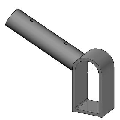 C1093 Double Tube One Way Tee Slide