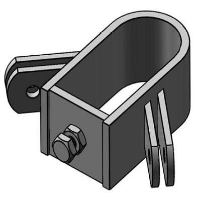 C1134-BD Brace Slide Style Corner D-Tube
