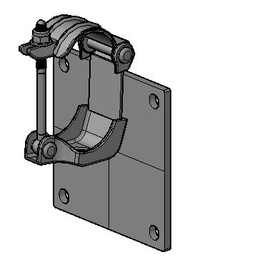 Wall Clamp Plate D-Tube
