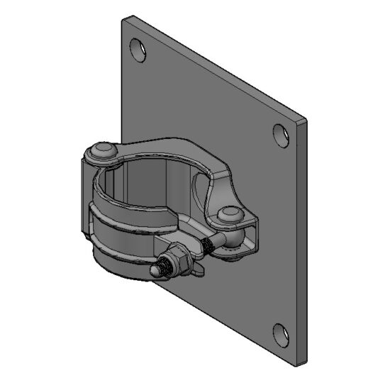 Wall Clamp Plate for 2 or 2.5 in