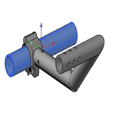 C1294-L Rain gutter Holder - Entrance Left
