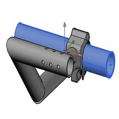 C1295-R Rain gutter Holder - Entrance Right
