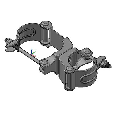 C1310 Quick Clamp D-Tube and 2 in. Fixed