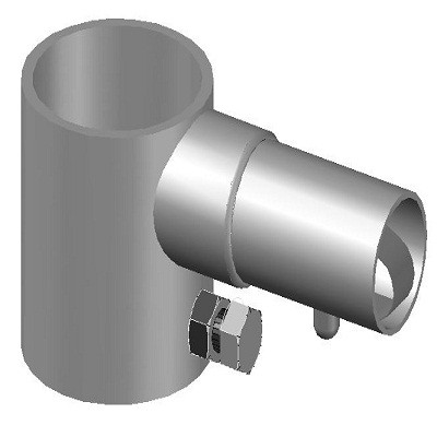 Bally Rail Steel Slide 1-3/8" Galvanized to 2 in. Legs