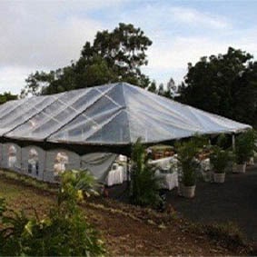 40x100 Clear Tent with Black Tension Valance 40x100 Clear Tent with Black Tension Valance