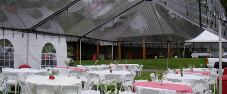 Clear Tent inside