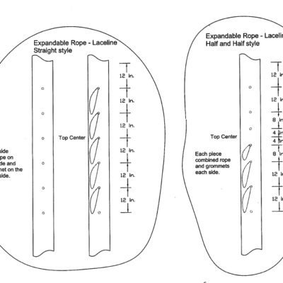 Laceline information expandable sectional