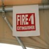 Tent Hang Sign - Fire Extinguisher