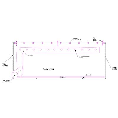 SW8x20-airduct Sidewall with Air Duct 8x20