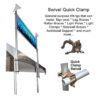 Swivel Quick Clamp C1043-E Custom Sign Kit 2 in - 10 feet
