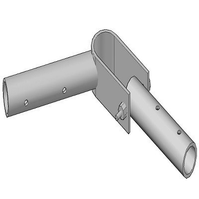 c1094-a Double Tube Slide Tee-Leg Drop-on