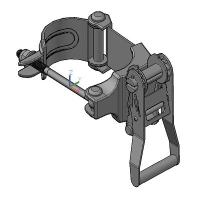 c1301-D Ratchet Quick Clamp - Double Tube
