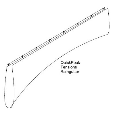 Raingutter Tension / Quick Peak / Frame and Cable Style
