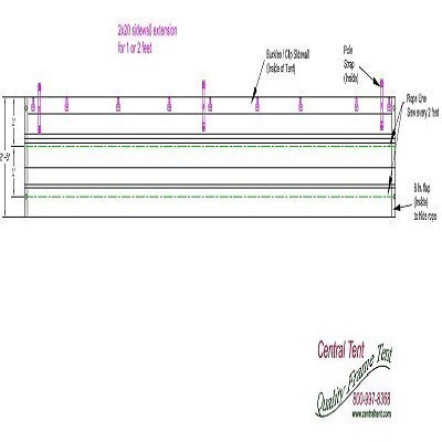 Sidewall Extension 1ft high x 20 ft wide