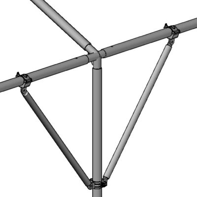 Tee Joint Leg Brace 2" Quick Clamp