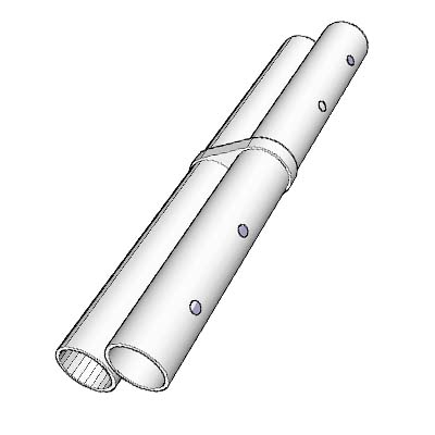 400x400_SPL01_ Splicing for D-Tube .5in D-Tube Splicing .5" Extension