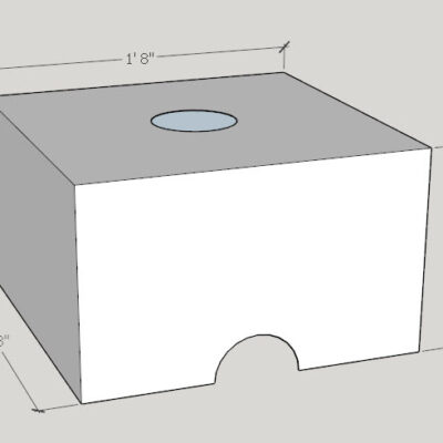 20x20x12 BlockAndRoll Concrete cover