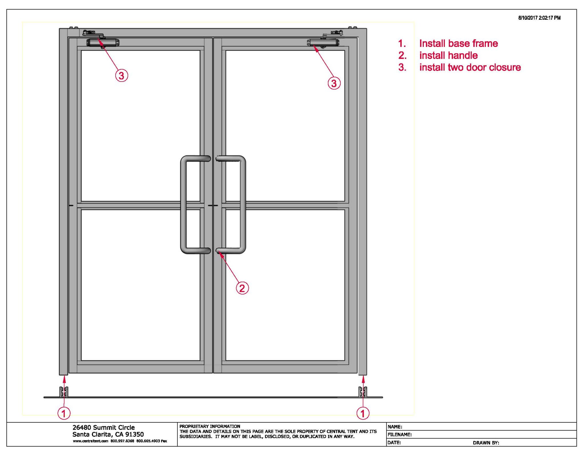 Double Tent Door