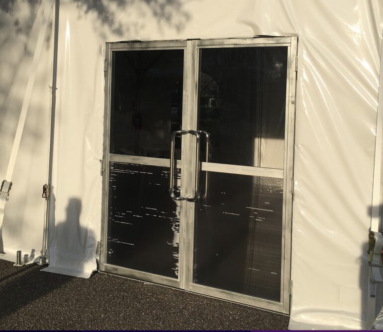 commercial tent door - double side door