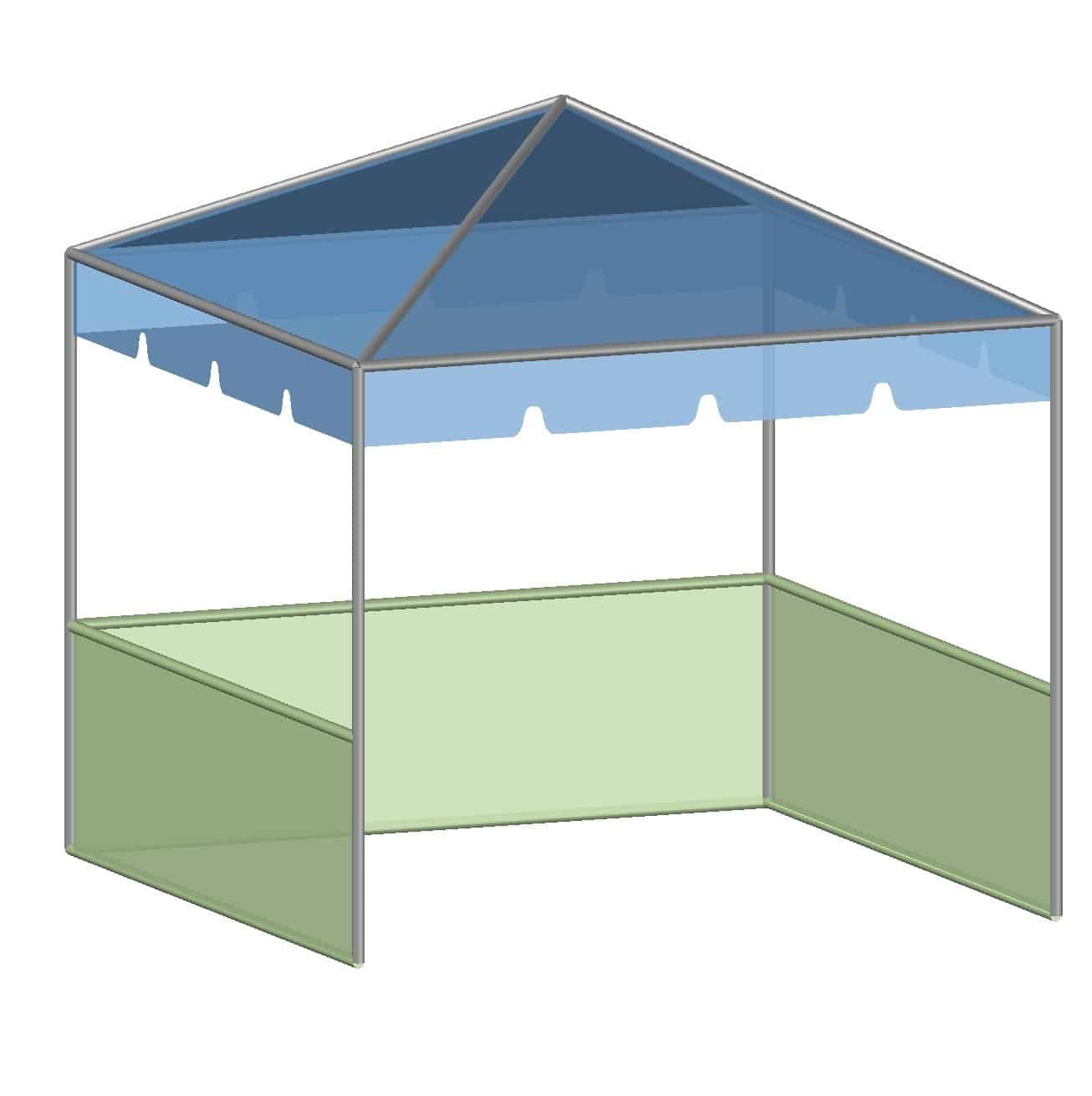 10x10 Complete Frame Tent – Central Tent