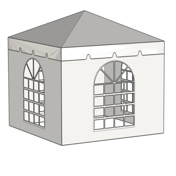 10x10 Standard with Sidewall 10x10 Standard Hip End Frame Tent