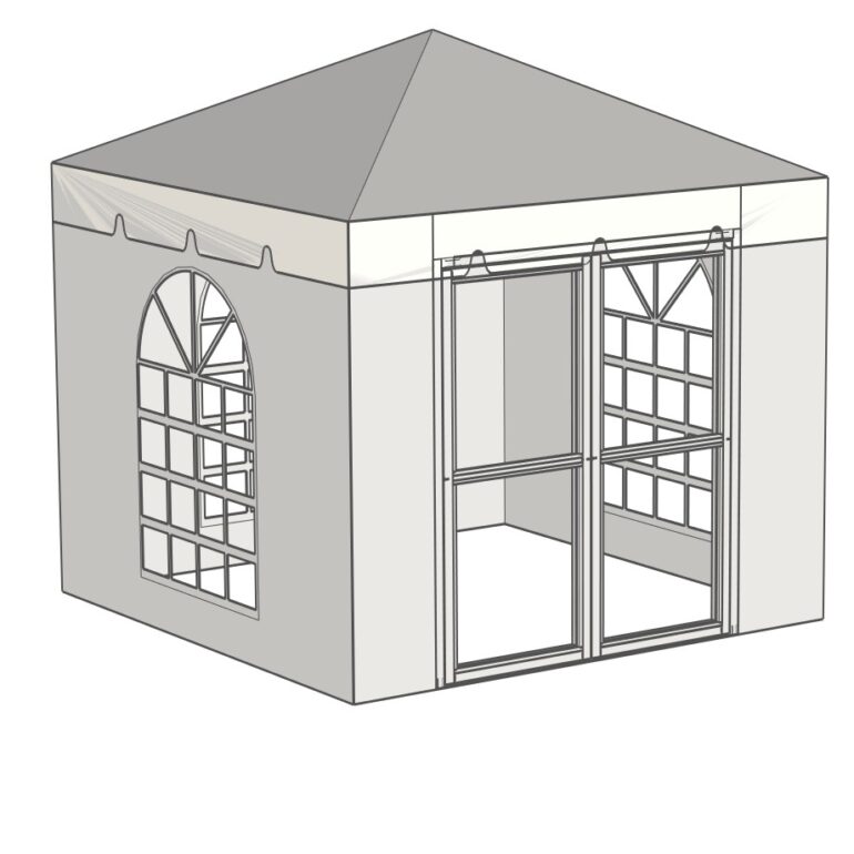 10x10 Complete Frame Tent - Image 6