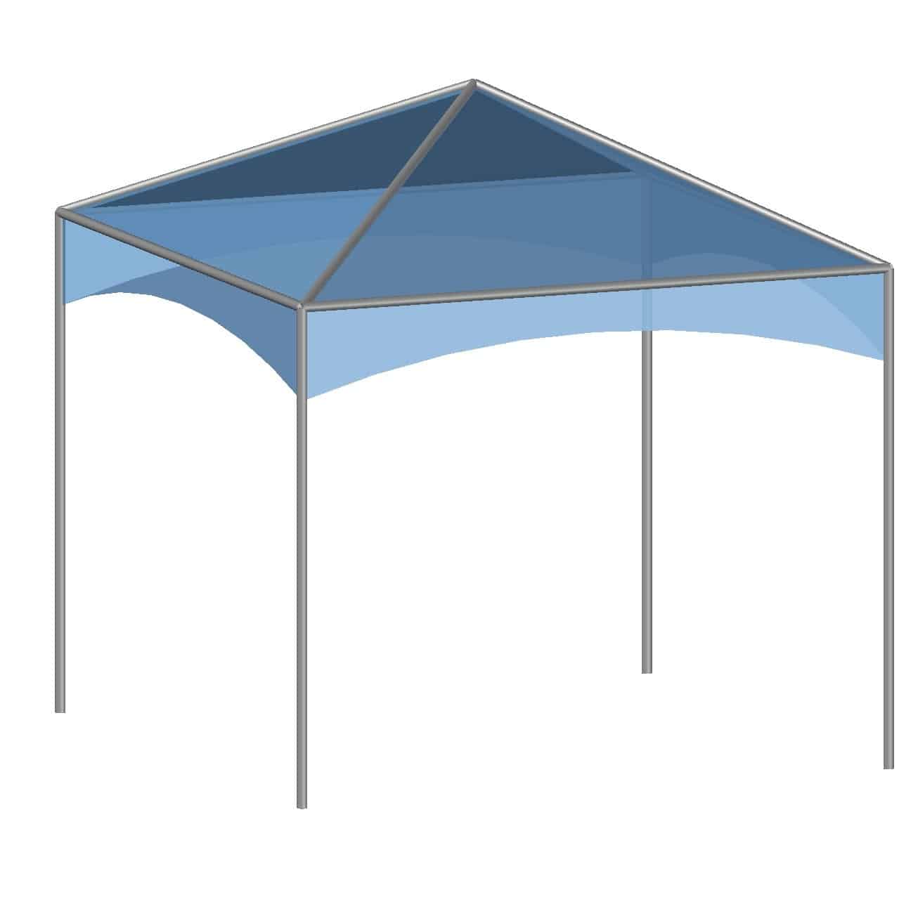 10x10 Complete Frame Tent – Central Tent