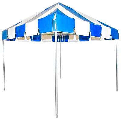 10x10 blue and white stripe frame tent 10x10 blue and white stripe frame tent