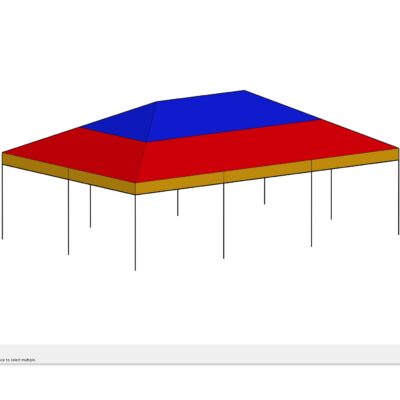 20x30 Horizontal Colors Tent