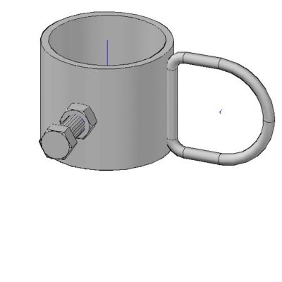 Slide One Way with D-Ring 2in. Slide Snap with D-Ring
