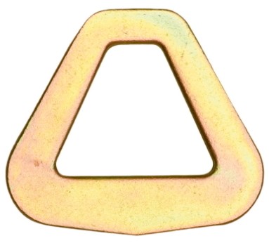 DR61 Triangle Stamped D-Ring 10K 2" Stamped Triangle D-Ring - 10K Yellow